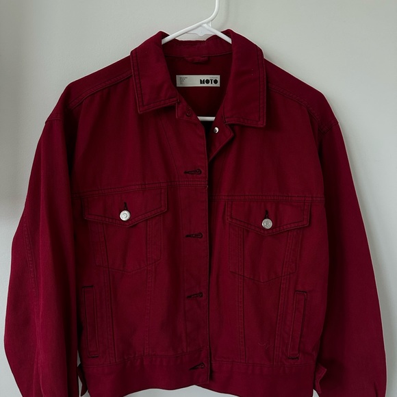 Red Denim Jacket - Picture 1 of 4